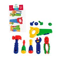 Brinquedo Kit de Ferramentas Infantil 10Pçs Colorido Presente Menino 3 Anos