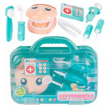 Brinquedo Kit Dentista Maleta Azul Para Meninos DTA519A
