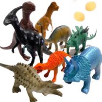 Brinquedo Kit Dinossauro 8 Peças Miniatura Alta Qualidade