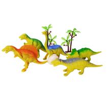 Brinquedo kit dinossauros sortidos de plástico com 10 peças Brinquedo kit dinossauros sortidos de plástico com 10 peças