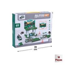 Brinquedo KIT Estacionamento 18 Peças Militar - 54956