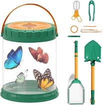 Brinquedo Kit Exploração Praia Com Balde Aquário Rede Pá Brinquedo Kit Exploração Praia Com Balde Aquário Rede Pá