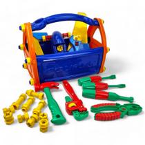Brinquedo Kit Ferramentas Com 21 Pcs com Maleta Didática Infantil Brinquedo Kit Ferramentas Com 21 Pcs com Maleta Didática Infantil
