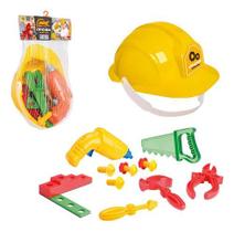 Brinquedo kit ferramentas com capacete samba toys infantil Brinquedo kit ferramentas com capacete samba toys infantil