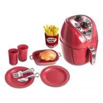 Brinquedo kit Fritadeira Air fryer Chef kids 12 pecas Zuca Toys 7647