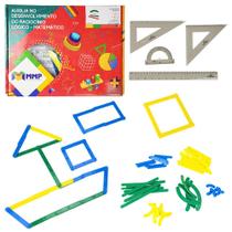 Brinquedo Kit Geometria Geoclick A071-B 78 Peças Plástico