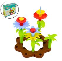 Brinquedo Kit Jardim Blocos De Montar Com Flores Coloridas Brinquedo Kit Jardim Blocos De Montar Com Flores Coloridas