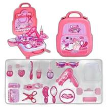 Brinquedo Kit Maleta Cabelereira Infantil Salão De Beleza