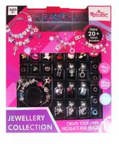 Brinquedo kit Maleta de Miçangas intantil meninas 16 Peças de Contas com furo grande- 20 Peças de contas de metal