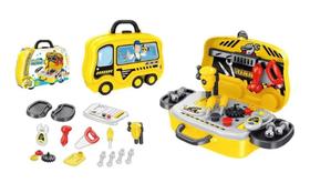 Brinquedo Kit Maleta Ferramentas Infantil De Plástico(Amarela Grande) - Toy King