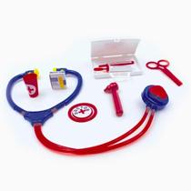 Brinquedo Kit Médico Doctor Completo 9 Acessorios Little Doctors Pica Pau