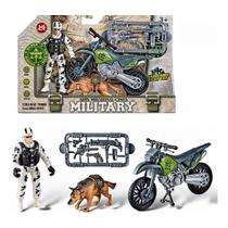 Brinquedo Kit Militar Infantil Combate Base Operações Army Moto Cão Farejador Herói e Acessórios Missão Batalha de Ação Aventura Diversão Garantida Brinquedo Kit Militar Infantil Combate Base Operações Army Moto Cão Farejador Herói e Acessórios Missão Batalha de Ação Aventura Diversão Garantida