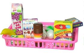 Brinquedo Kit Mini Cesta 13 Produtos de Mercadinho Brinquedo Kit Mini Cesta 13 Produtos de Mercadinho