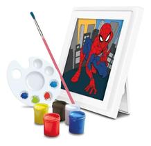 Brinquedo Kit Pintura Homem Aranha Canvas Elka - 1347 Brinquedo Kit Pintura Homem Aranha Canvas Elka - 1347