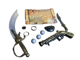 Brinquedo Kit Pirata Infantil c/ Espada Pistola e Bolinhas - Lynx produções