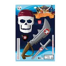 Brinquedo Kit piratas 7 mares 4 pçs Brinquedo Kit piratas 7 mares 4 pçs