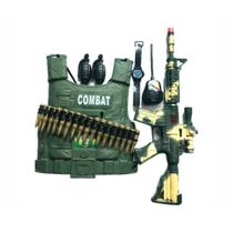 Brinquedo Kit Policial Com Acessórios - Verde Militar