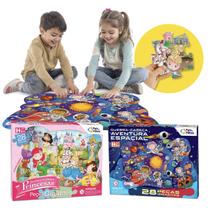 Brinquedo Kit Quebra Cabeça Princesa Aventura Espacial Brinquedo Kit Quebra Cabeça Princesa Aventura Espacial
