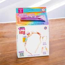 Brinquedo Kit Tiara Play Block com Blocos e Gloss Make Brinq Brinquedo Kit Tiara Play Block com Blocos e Gloss Make Brinq