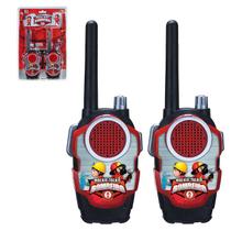 Brinquedo KIT Walkie Takie Radio Comunicador Infantil Bombeiro