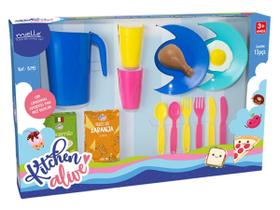 Brinquedo Kitchen Alive Cozinha Infantil Utensilios Rosa