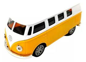 Brinquedo Kombi Miniatura Coleção Fricção Escala 1:32 (Amarela)