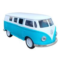 Brinquedo Kombi Miniatura Coleção Fricção Escala 1:32 (Azul) - Toy King