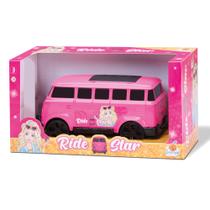 Brinquedo Kombi Rosa Carrinho Perua Ride Star Pink Meninas - Orange Toys