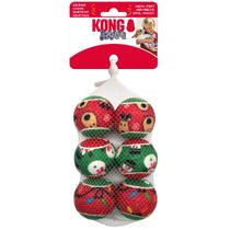 Brinquedo Kong Holiday Squeakair Balls Pack 6 Para Cachorro Pequeno Brinquedo Kong Holiday Squeakair Balls Pack 6 Para Cachorro Pequeno