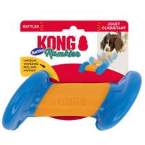 Brinquedo Kong Rambler Rattlez Dumbell Com Som de Chocalho Grânulos Internos Para Cães Grande