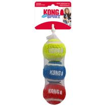 Brinquedo Kong Sport Softies Balls Pack 3 Bolas Para Cachorro Médio