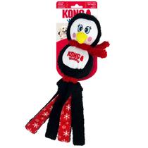 Brinquedo Kong Wubba Holiday Assorted Pinguim Cabo de Guerra Com Apito para Cachorro Grande
