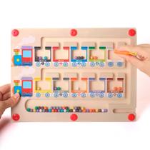 Brinquedo Labirinto Magnético Clas. Cores Educativo Infantil COR:TRENZINHO