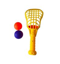 Brinquedo Lacrosse c/ 1 Raquete + 2 bolas Divertido Sortido