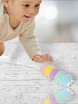 Brinquedo Lagarta Maluca para Apertar / Anti Estresse Infantil Com Led Colorido