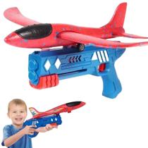 Brinquedo Lança Avião Planador Diversão voa de verdade