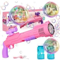 Brinquedo Lança Bolhas De Sabão Bazuca Automatica Com 2 Refis - BUBBLE GUN Brinquedo Lança Bolhas De Sabão Bazuca Automatica Com 2 Refis - BUBBLE GUN