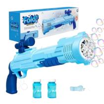 Brinquedo Lança Bolhas De Sabão Bazuca Automatica Com 2 Refis - BUBBLE GUN