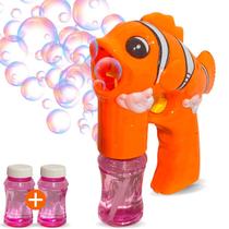 Brinquedo Lança Bolhas De Sabão C/ Som Luz água F114