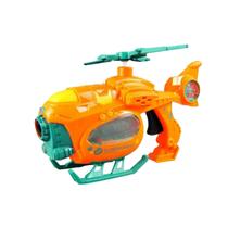 Brinquedo Lança Bolhas de Sabão Helicoptero Automático
