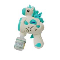 Brinquedo Lança Bolhas De Sabão Unicórnio