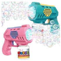Brinquedo Lança Bolhas Formato Pistola Bubble Gun Divertido Aleatórias