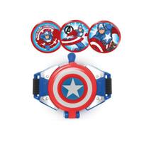 Brinquedo Lança Disco Pulso Avengers Capitão América Oficial Brinquedo Lança Disco Pulso Avengers Capitão América Oficial