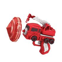 Brinquedo Lança Pião Discos C Luzes Caminhão De Bombeiro - Braskit