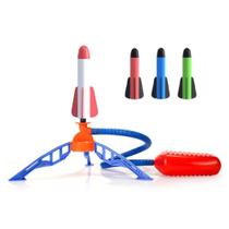 Brinquedo Lançador c/ 6 foguetes de Espuma Led Infantil