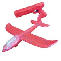 Brinquedo Lançador de Avião Luminoso Vermelho AP TOYS