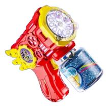 Brinquedo Lançador De Bolas Bolhas De Sabão Pistola Refil
