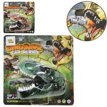 Brinquedo lançador de carro cabeça de dinossauro