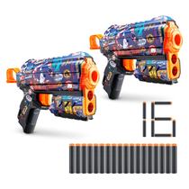 Brinquedo Lançador de Dardos de Espuma XShot Skins Flux Sonic Race Team