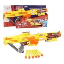 Brinquedo Lançador de Dardos Infantil Nerf Aventura Espacial c/ Ventosa Espuma Plástico p/ Crianças Meninos